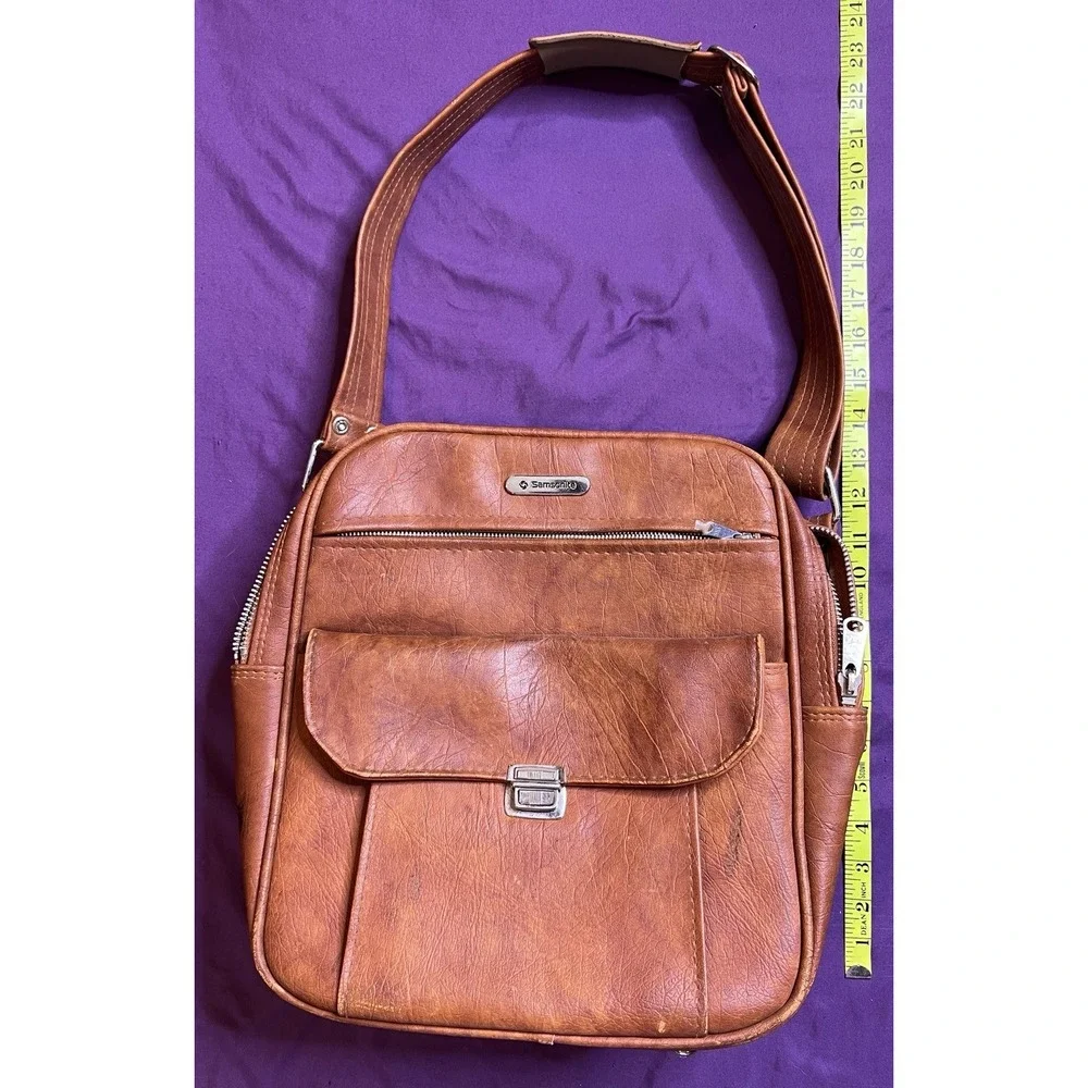 Samsonsite Sonora Shoulder/Carry On Bag/Luggage Vintage 1970s Brown EUC